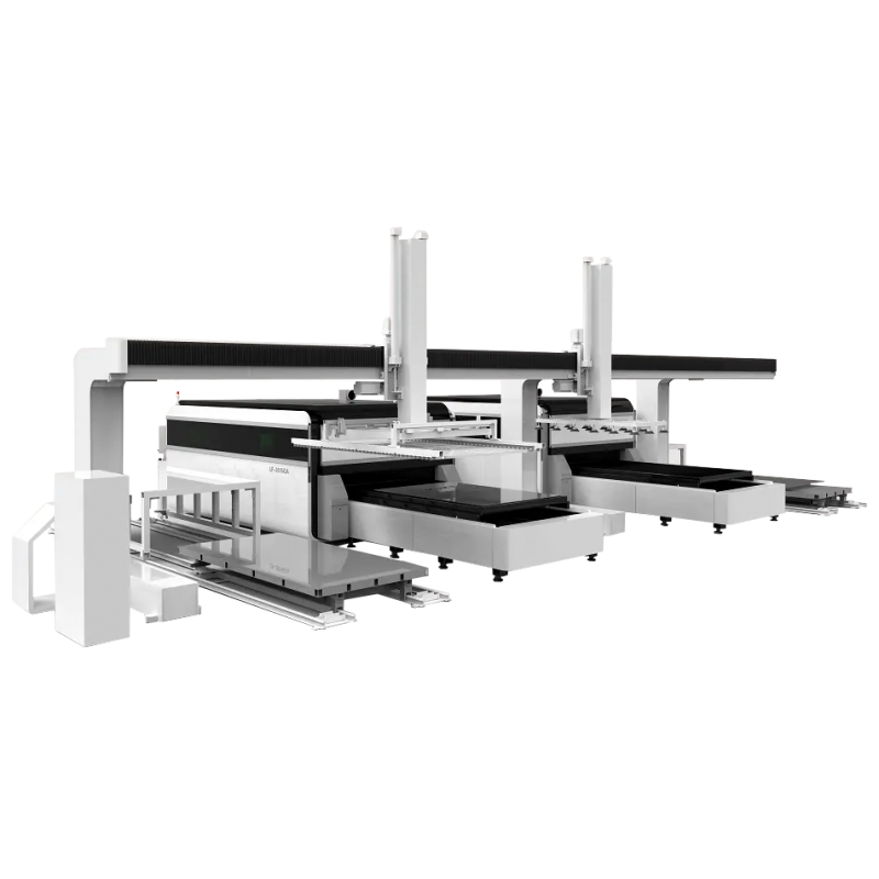 Faserlaser Schneidmaschine CORMAK LF3015GAL mit automatischer Be- und Entladung