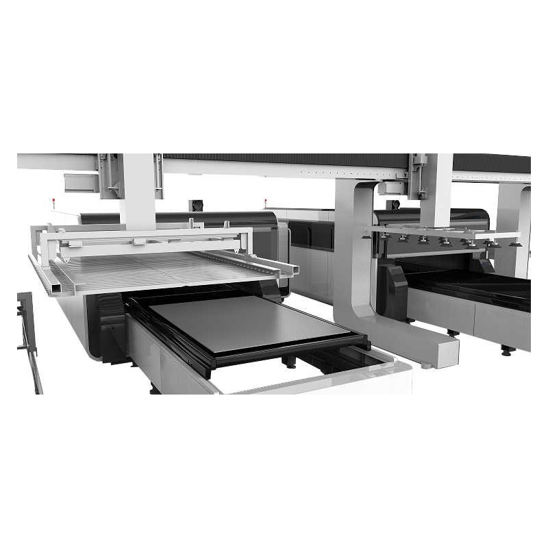 Faserlaser Schneidmaschine CORMAK LF3015GAL mit automatischer Be- und Entladung