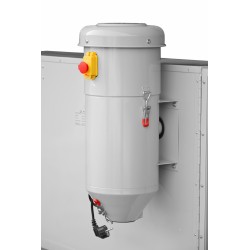 Kabinen-Sandstrahler CORMAK KDP350TOP PLUS 350L mit oberer Öffnung für Profile und Zyklonabscheider DC15