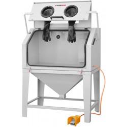 Kabinen-Sandstrahler CORMAK KDP450TOP 450L mit oberer Öffnung und Zyklonabscheider DC15