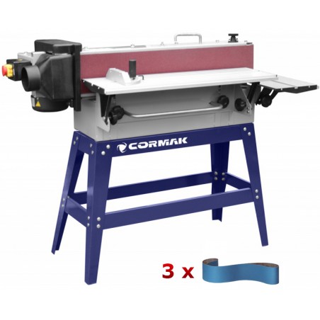 Kantenschleifmaschine mit Schleifband CORMAK MM2315Q 400V + 3 Schleifbänder
