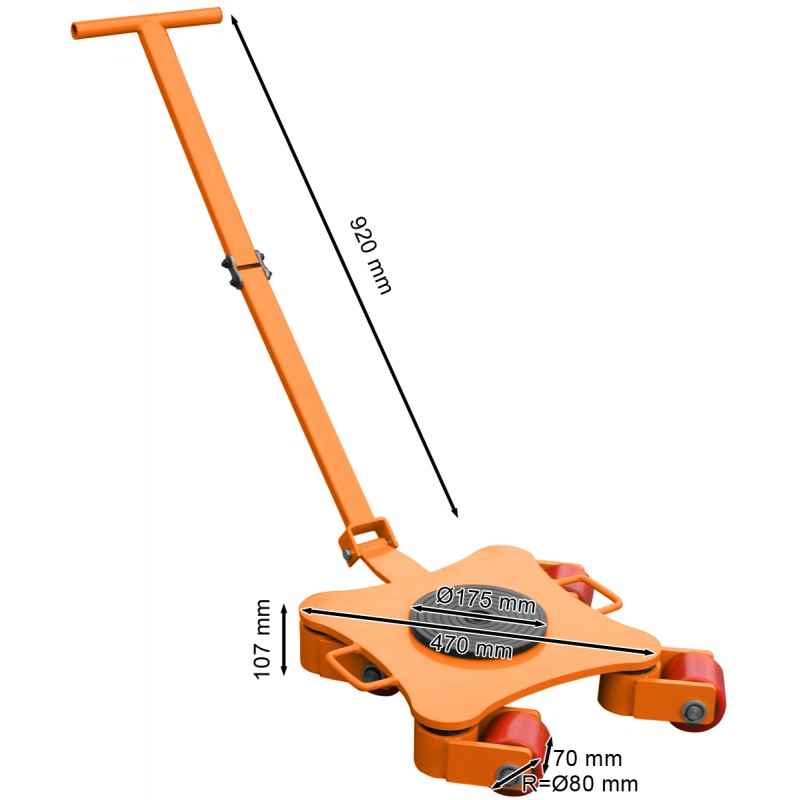 Transportfahrwerk CORMAK CRP 4T (Tragfähigkeit 4t)