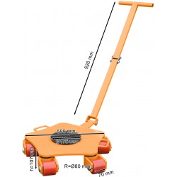 Transportfahrwerk CORMAK CRP 5T (Tragfähigkeit 5t)