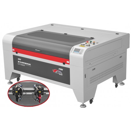 CO2-Laserschneid- und Graviermaschine CORMAK LC1390ZD2 – 2 Köpfe