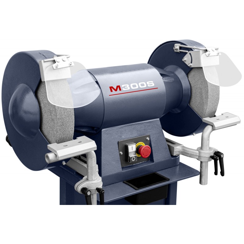 Industrie-Doppelschleifer CORMAK M300S mit Untergestell