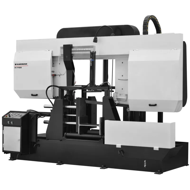 Halbautomatische Doppelsäulen-Metallbandsäge CORMAK H-65/80