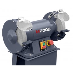 Industrie-Doppelschleifmaschine CORMAK M200S mit Untergestell