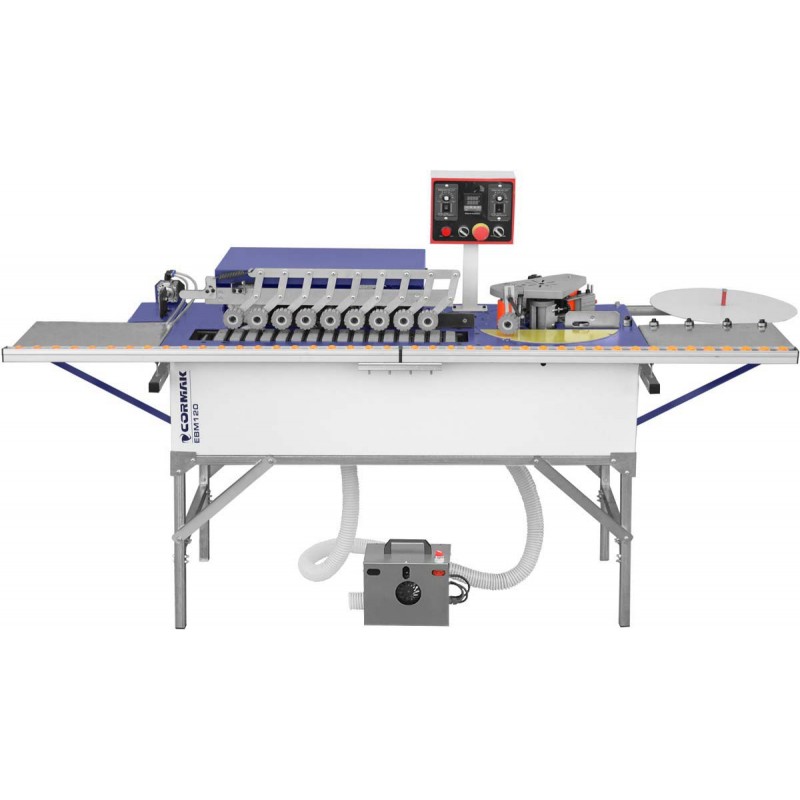 Kantenanleimmaschine CORMAK EBM120 mit Absaugung + Kleber