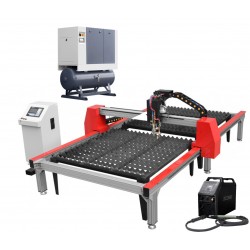 Plasma- und Brennschneidanlage CORMAK PW-1530 AST 1500×3000 + Kompressor Luft 1000 + Plasmaquelle SPARTUS ProCUT 125CNC