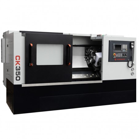 CNC-Drehmaschine CORMAK 350x500 mit hydraulischem Spannfutter und Steuerung SIEMENS SINUMERIK 808D