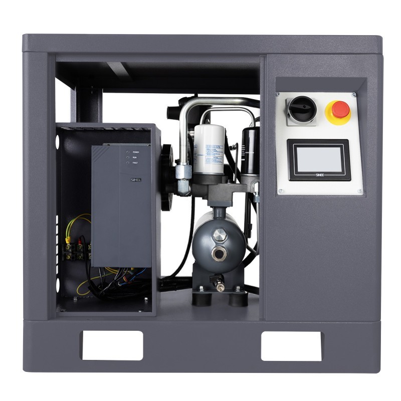 Schraubenkompressor mit Frequenzumrichter und 270L vertikalem Druckluftbehälter CORMAK LUFT 400 380L/min 3.0kW 230V