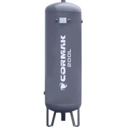 Schraubenkompressor mit 200L vertikalem Druckluftbehälter CORMAK LUFT 700 650L/min 5.5kW