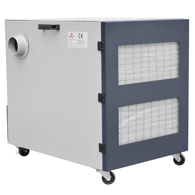 Industrie-Doppelschleifmaschine CORMAK BMS2080 mit Untergestell & Absauganlage für Metallspäne MDC1500 400V