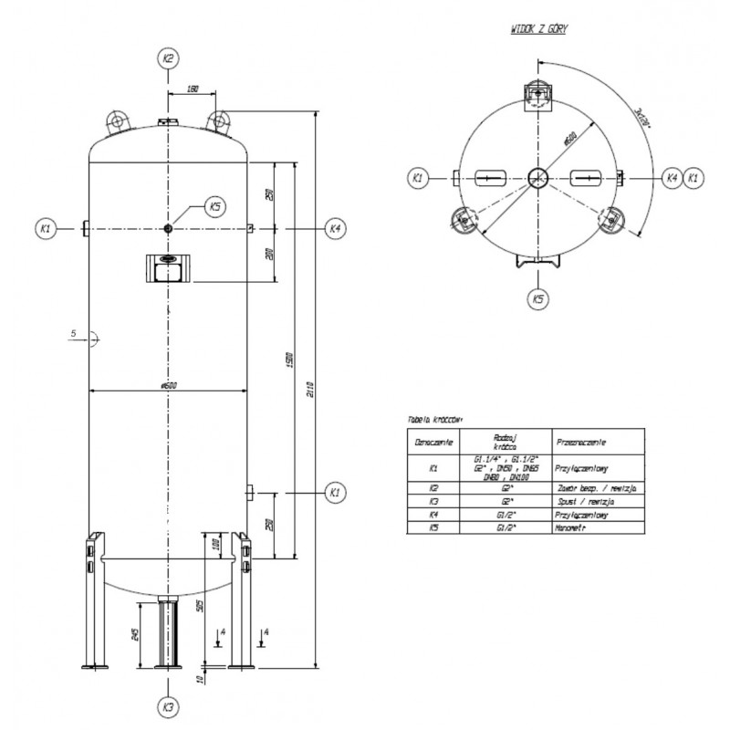 Drucktank 16 BAR 500 L + Zubehör