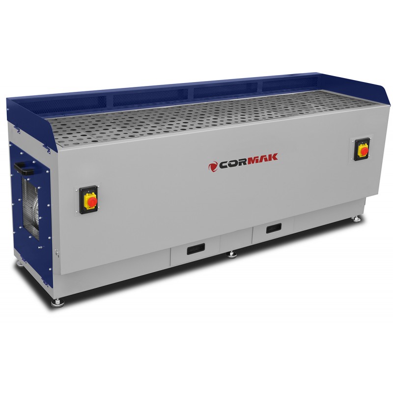 Schleiftisch CORMAK DT2000M mit Absaugung für Holz und Metall
