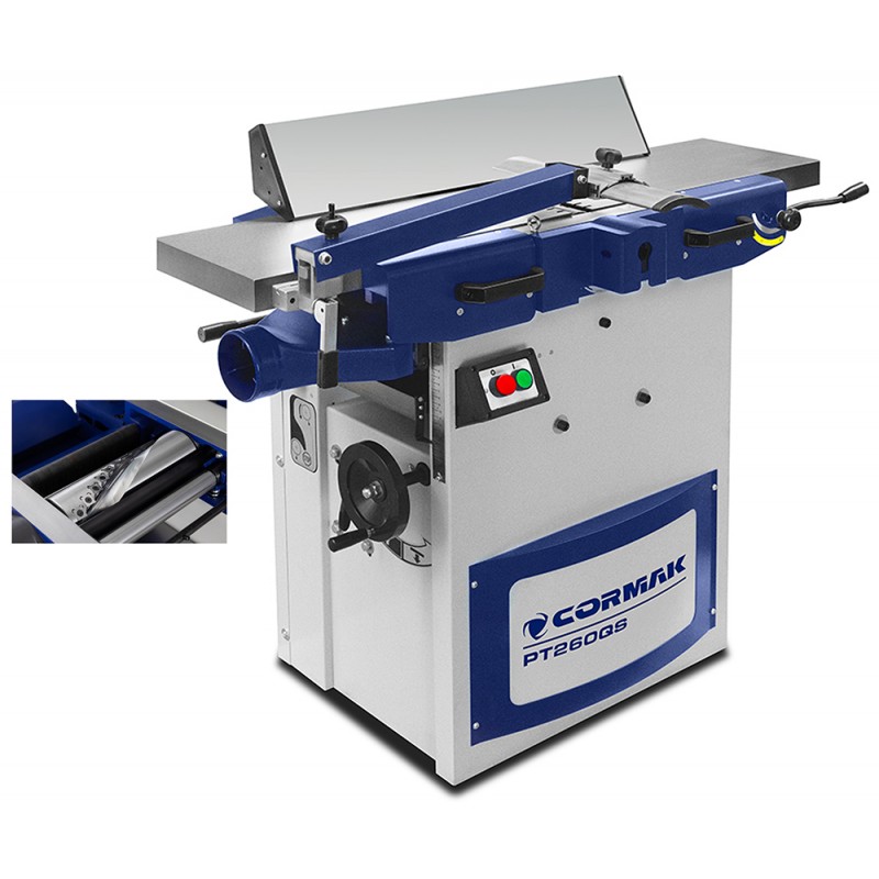 Abricht- und Dickenhobelmaschine CORMAK PT260QS mit Spiralwelle
