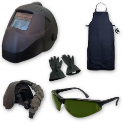 Schutzkleidungsset für Laserschweißer CORMAK LaserProtect PREMIUM – mit Gebläsehelm, Schürze, Handschuhen und Laserschutzbrille