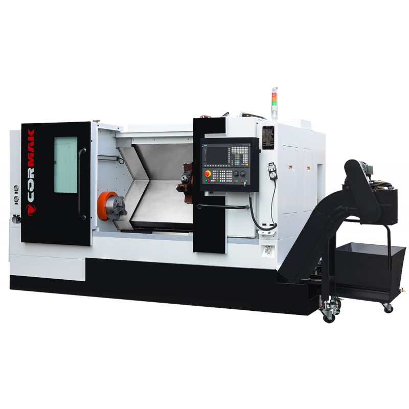 CNC-Drehmaschine CORMAK CK7150 x1000 Hydraulisches Futter 12 Werkzeuge Siemens Sinumerik 808D