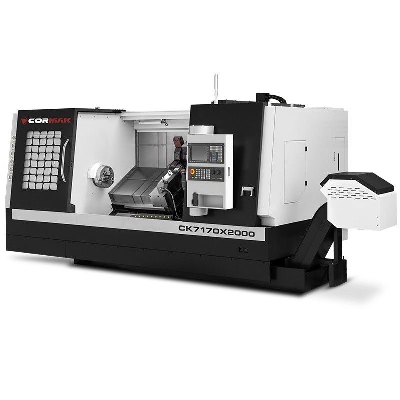 CNC-Drehmaschine CORMAK CK7160 x2000 Hydraulisches Futter 12 Werkzeuge Siemens Sinumerik 808D