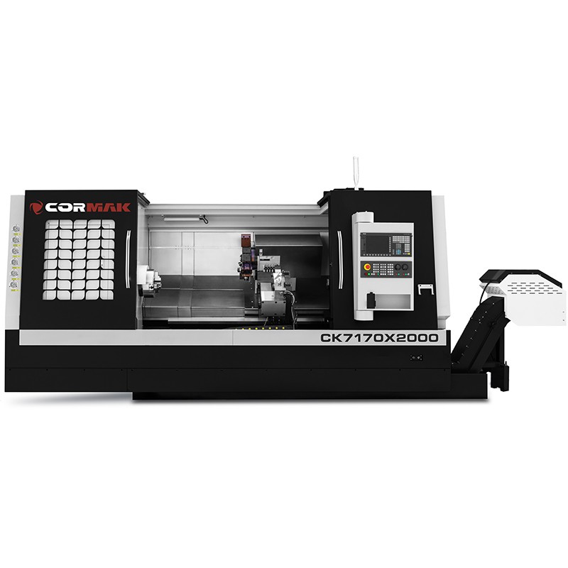 CNC-Drehmaschine CORMAK CK7160 x3000 Hydraulisches Futter 12 Werkzeuge Siemens Sinumerik 808D