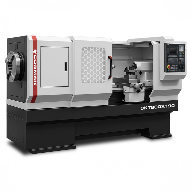 CNC-Rohrdrehmaschine CORMAK CKT800x3000 mit 190mm Spindelbohrung und SIEMENS SINUMERIK Steuerung