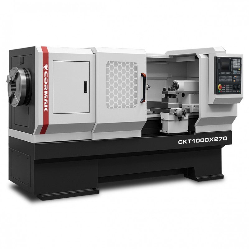 CNC-Rohrdrehmaschine CORMAK CKT1000 mit Spindeldurchlass 270 mm und Steuerung SIEMENS SINUMERIK
