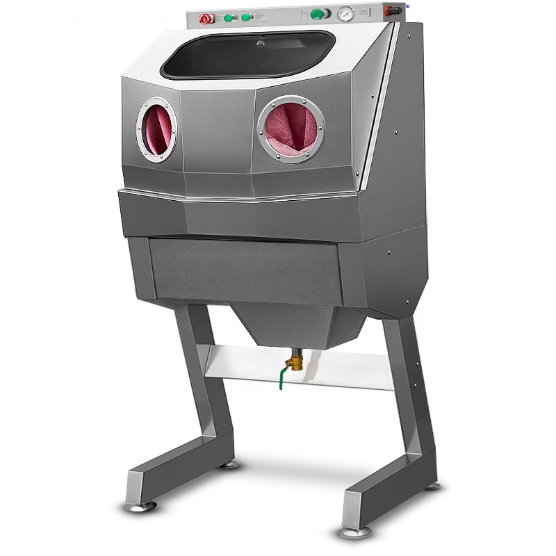 Nassstrahlkabine aus Edelstahl CORMAK KDPM190 INOX