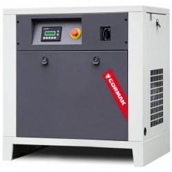 Schraubenkompressor mit Kältetrockner IZBERG N10S und 500L vertikalem Druckluftbehälter CORMAK LUFT 700 650L/min 5.5kW