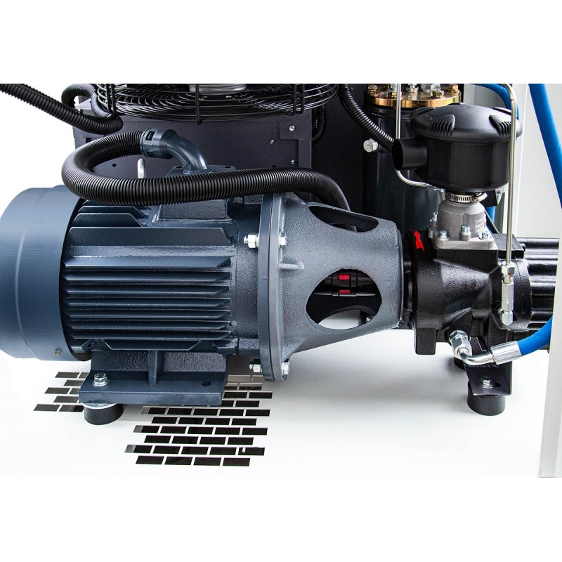 Schraubenkompressor mit Frequenzumrichter, Kältetrockner IZBERG N10S und 1000L Druckluftbehälter LUFT 1000 950L/min 7.5kW