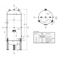 Schraubenkompressor mit Frequenzumrichter, Kältetrockner IZBERG N10S und 1000L Druckluftbehälter LUFT 1000 950L/min 7.5kW