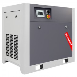 Schraubenkompressor mit Frequenzumrichter, Kältetrockner IZBERG N20S und 1000L Druckluftbehälter LUFT 1500 1580L/min 11kW
