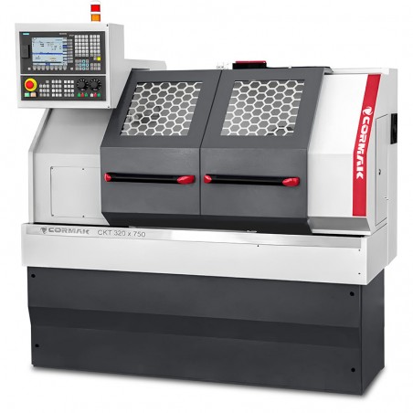 CNC-Drehmaschine CORMAK 320x750 mit manuellem Futter und SIEMENS SINUMERIK Steuerung