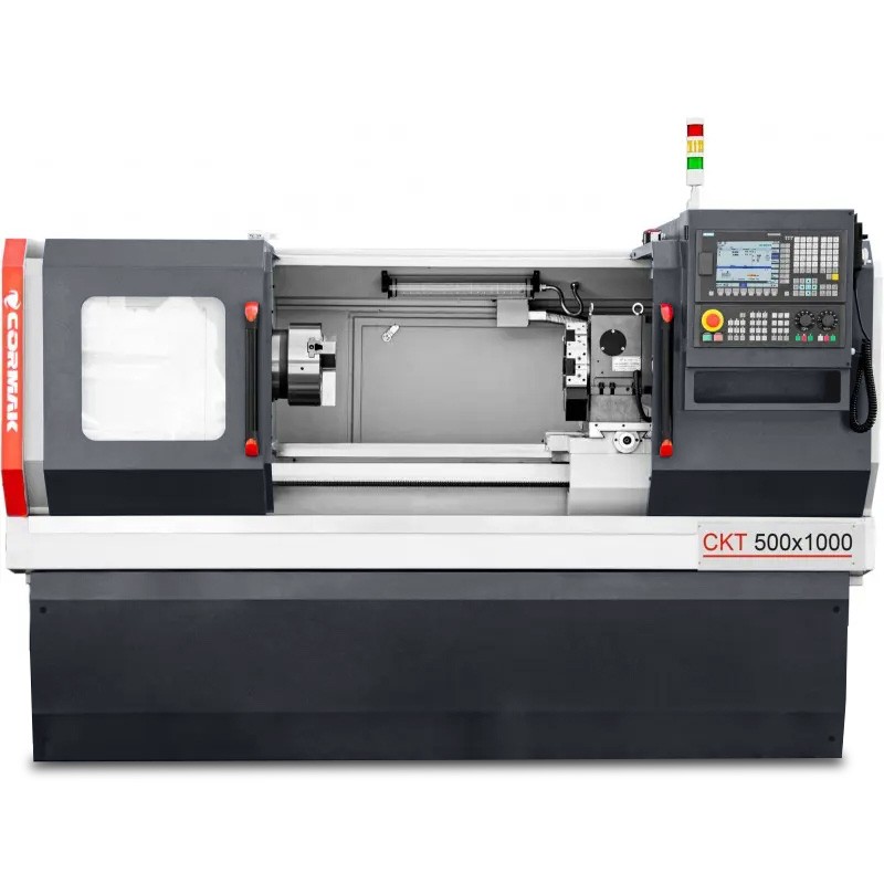 CNC-Drehmaschine CORMAK 500x1000 mit manuellem Futter und Steuerung SIEMENS SINUMERIK