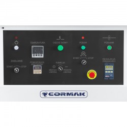 Halbautomatische Kantenanleimmaschine CORMAK EBM360B für gerade und geschwungene Kanten