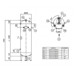 Schraubenkompressor mit Kältetrockner N10S und 200L vertikalem Druckluftbehälter CORMAK LUFT 700 VSD+PM 650L/min 5.5kW