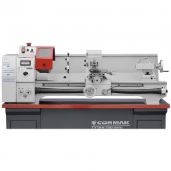 Konventionelle Universaldrehmaschine CORMAK TYTAN 250x750 Vario 230V mit Untergestell
