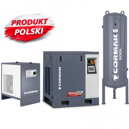 Schraubenkompressor LUFT700 VSD+PM 5,5kW Set 500L | CORMAK