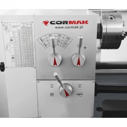 Konventionelle Universaldrehmaschine CORMAK 330 x 700 230V mit Untergestell + Drehmeißelsatz | Hersteller CORMAK