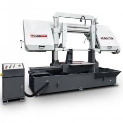 Halbautomatische Doppelsäulen-Metallbandsäge CORMAK H-50/70