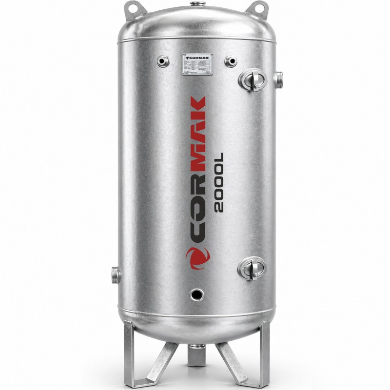 Druckluftbehälter 2000L 11bar verzinkt | CORMAK