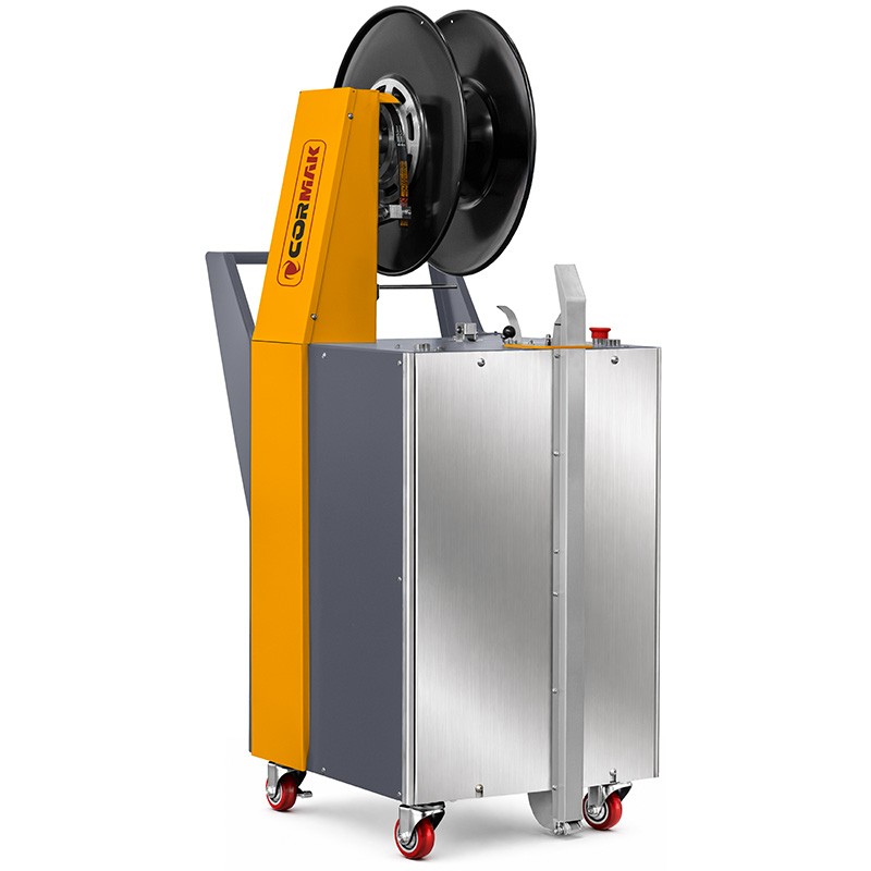 Halbautomatische Paletten-Umreifungsmaschine CORMAK BA1310 für PP-Band | Hersteller CORMAK
