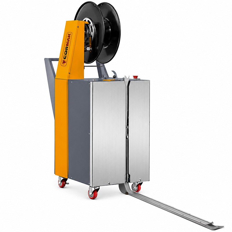 Halbautomatische Paletten-Umreifungsmaschine CORMAK BA1310 für PP-Band | Hersteller CORMAK