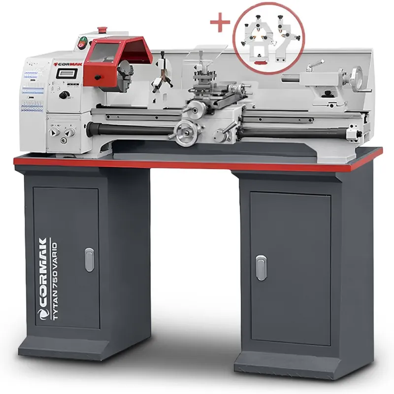 Konventionelle Universaldrehmaschine CORMAK TYTAN 250x750 Vario 230V