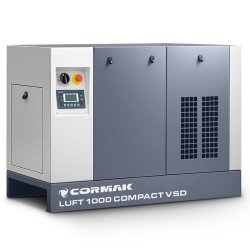 Schraubenkompressor mit Kältetrockner und Frequenzumrichter CORMAK LUFT 1000 VSD COMPACT 950L/min 7.5kW