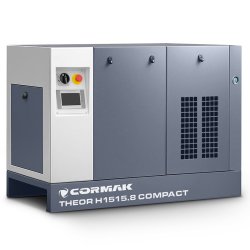 Hochdruck-Schraubenkompressor mit Kältetrockner CORMAK THEOR H1515.8 COMPACT 15.8bar 15kW für Faserlaser-Schneidanlagen