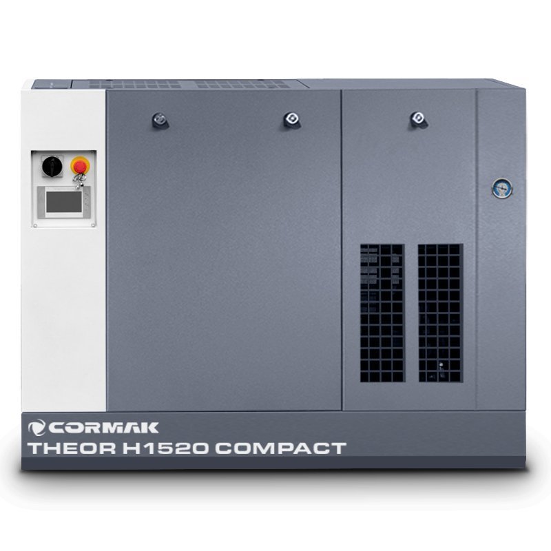 Hochdruck-Schraubenkompressor mit Kältetrockner CORMAK THEOR H1520 COMPACT 20bar 15kW für Faserlaser-Schneidanlagen