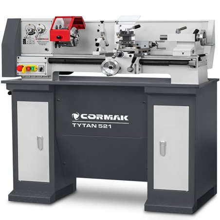 Konventionelle Universaldrehmaschine CORMAK TYTAN 210x520 230V + Satz Drehmeißel | Hersteller CORMAK