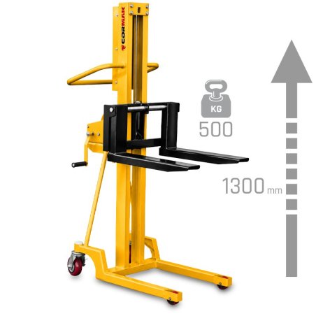 Hochhubwagen CORMAK L513 (Tragfähigkeit 500kg, Hubhöhe 1300mm)