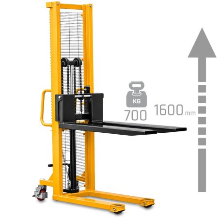 Hochhubwagen CORMAK P716 (Tragfähigkeit 700kg, Hubhöhe 1600mm)