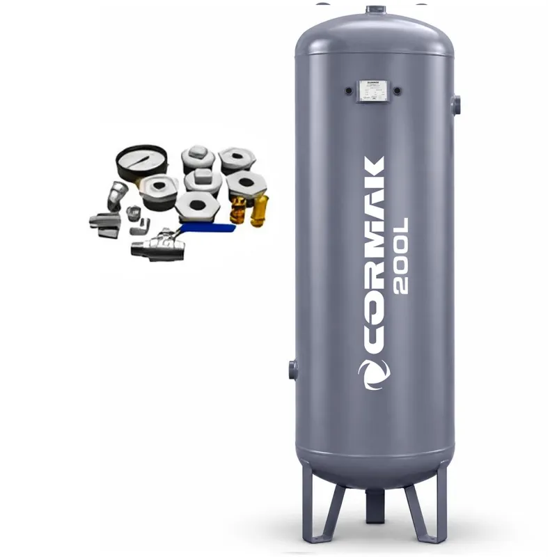 Druckluftbehälter 11bar 200L mit Zubehör für Kompressor